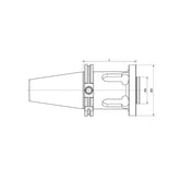 Bridge Boring Tool HolderSK40-BST32-60~(SK50-BST40-250) - Makotools Industrial Supply Tools for Metal Cutting